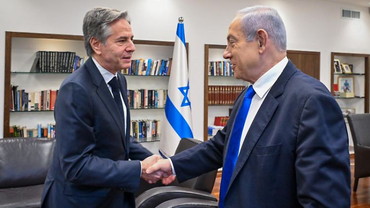 Blinken trifft nach Treffen in Saudi-Arabien und mit israelischen Regierungsvertretern auch den Palästinenserpräsidenten Mahmud Abbas.