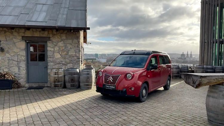Der Citroën Elektro-Berlingo im Retro-Look von Grebner soll an den historischen Type G erinnern.
