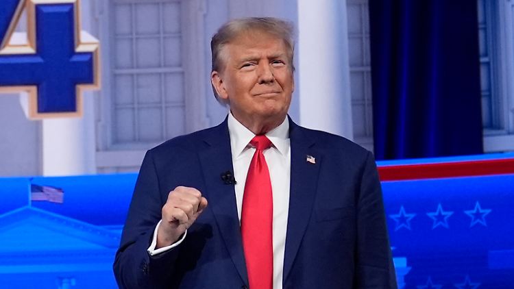 Donald Trump tritt am Wochenende bei den Vorwahlen in Iowa an. 
