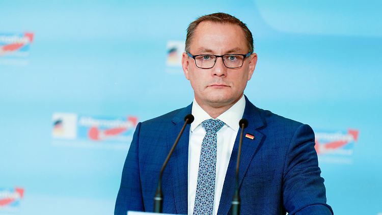 In einem vorläufigen Dankesschreiben des Organisators wird auch AfD-Chef Tino Chrupalla bedacht.