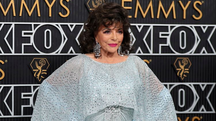 Legt auch mit 90 noch den perfekten Auftritt hin: Joan Collins.