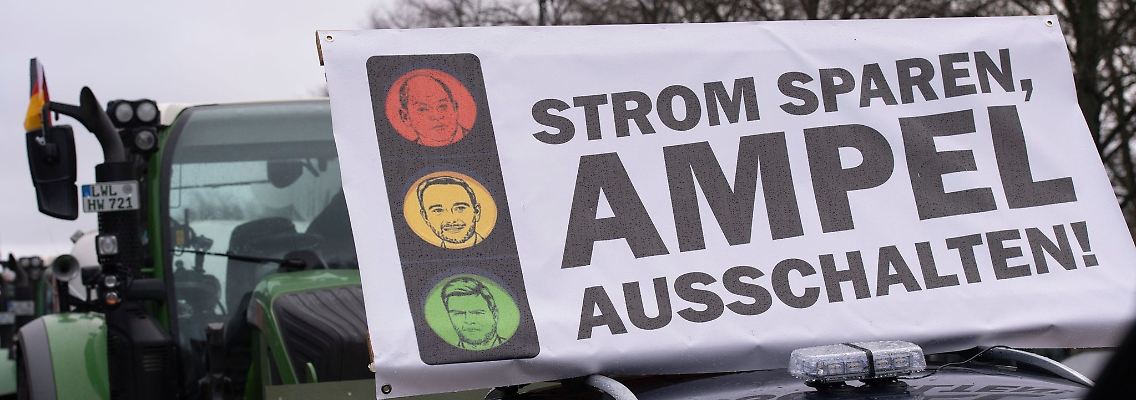 Landwirte machten ihrem Ärger auf der Straße Luft.