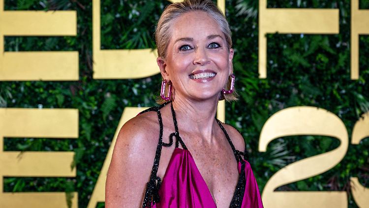 Ganz in Pink: Sharon Stone im November auf einem Filmfestival in Saudi-Arabien. 