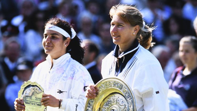 1996 gewann Steffi Graf im Finale von Wimbledon gegen Arantxa Sánchez Vicario. 