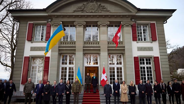 Selenskyj warb bei seinem Besuch in der Schweiz für mehr Unterstützung für die Ukraine.