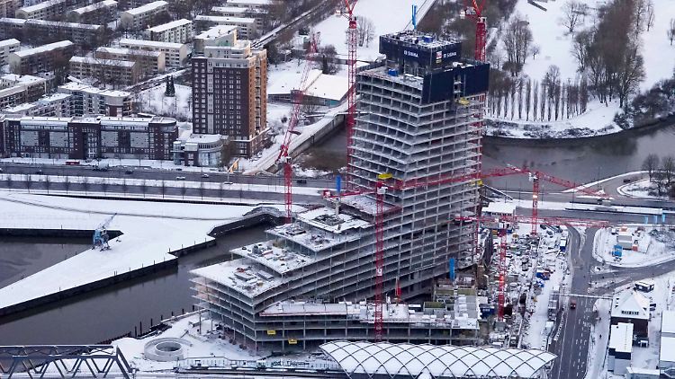 Ein unfertiges Glanzlicht der Hamburger Hafencity.