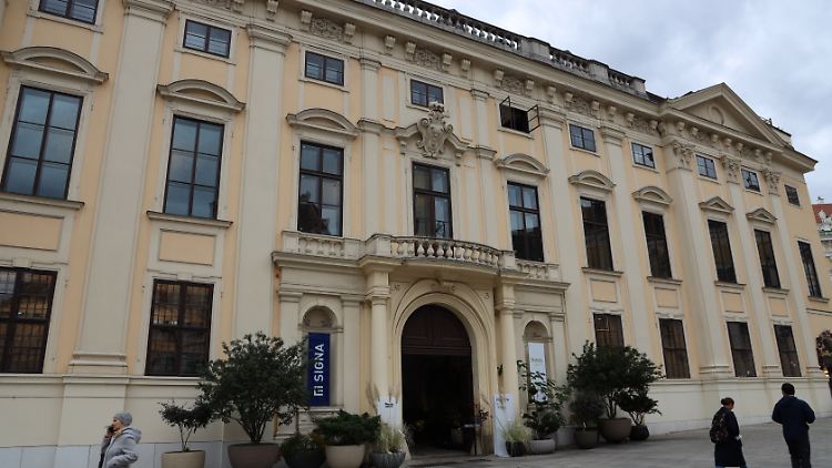 Die Signa-Gruppe hausierte im pompösen Barockbau "Palais Harrach". 