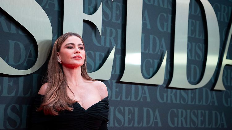 Sofia Vergara in Madrid bei der Premiere von "Griselda", einer Serie, die möglicherweise nicht starten darf. 