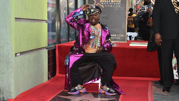 Funky auf dem Walk of Fame: George Clinton auf dem 2769. Stern.