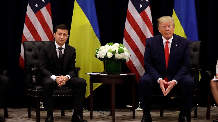 Im September 2019 trafen sich Selenskyj und Trump am Rande der UN-Vollversammlung in New York.