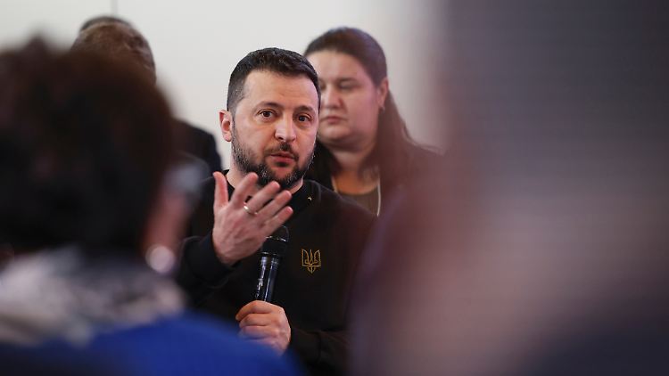 "Wir müssen in diesem Krieg gewinnen", sagt Wolodymyr Selenskyj.