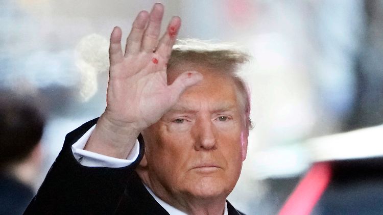 Donald Trump am Mittwoch in New York.