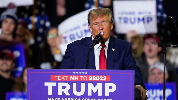 Ist schon siegessicher: Donald Trump.