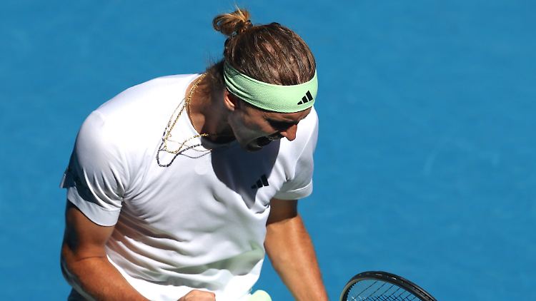 Zverev jubelt.