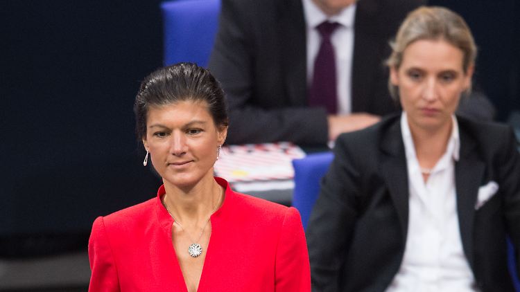 Das Trendbarometer bringt gute Nachrichten für Wagenknecht, schlechte für AfD-Chefin Weidel.