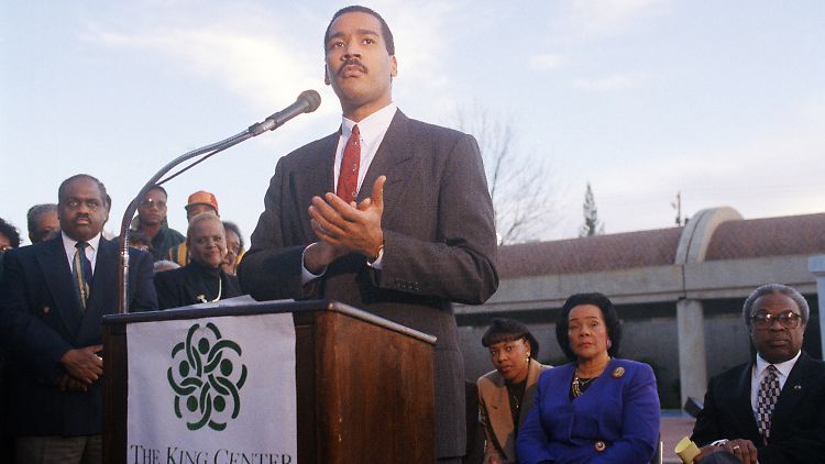Sah seinem Vater ziemlich ähnlich: Dexter Scott King 1994. 