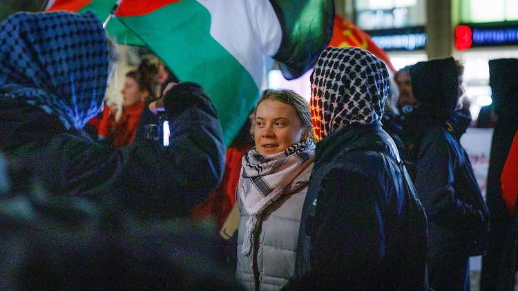 Greta Thunberg in Leipzig: Die Schwedin hatte in den vergangenen Wochen wiederholt ihre Stimme für Palästina erhoben.