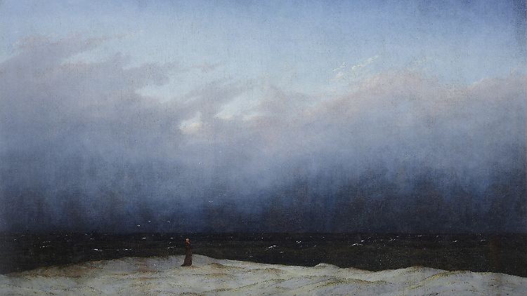 Das abstrakteste Bild des Malers: "Der einsame Mönch am Meer" tröstet und verstört das Publikum zugleich. 