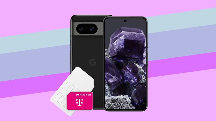 Das Google Pixel 8 gibt es bei Freenet mit Telekom-Flat schon für 9,99 Euro.