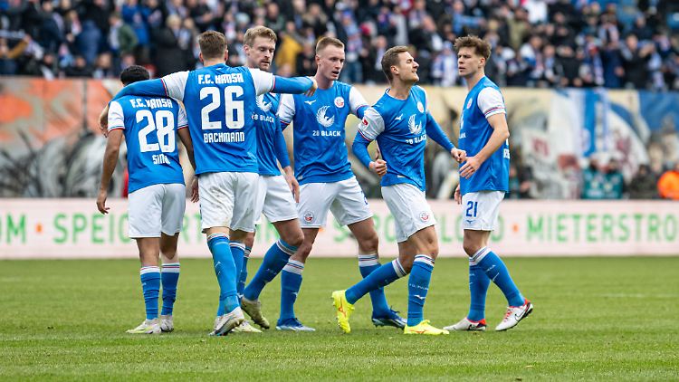 Rostock siegt gegen Elversberg.
