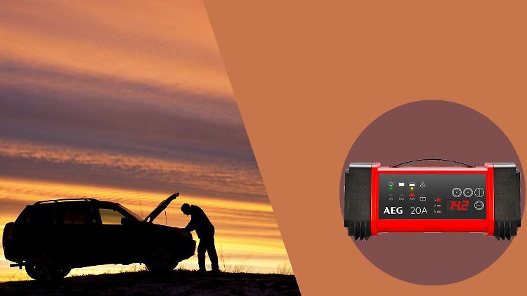 Das Autobatterie-Ladegerät von AEG schützt vor so mancher Panne und ist bei Aldi deutlich reduziert.