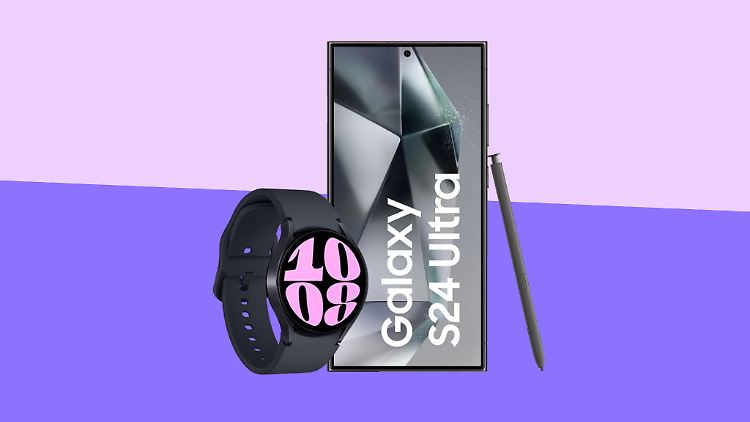 Bei o2 für einen Euro zu haben: Galaxy S24 Ultra und Galaxy Watch 6 von Samsung.