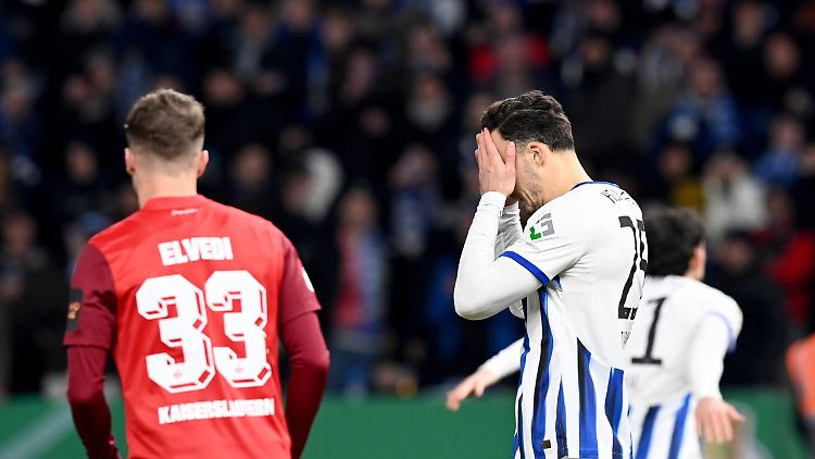 Hertha BSC scheitert im Viertelfinale des DFB-Pokals.
