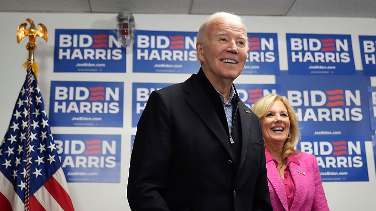 Erster Testlauf für seine Wahlkampagne in South Carolina: Biden sieht sich auf dem Siegespfad. 