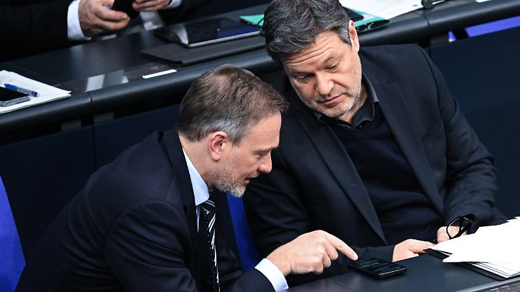 Sind sich oft nicht einig: Lindner (l) und Habeck.