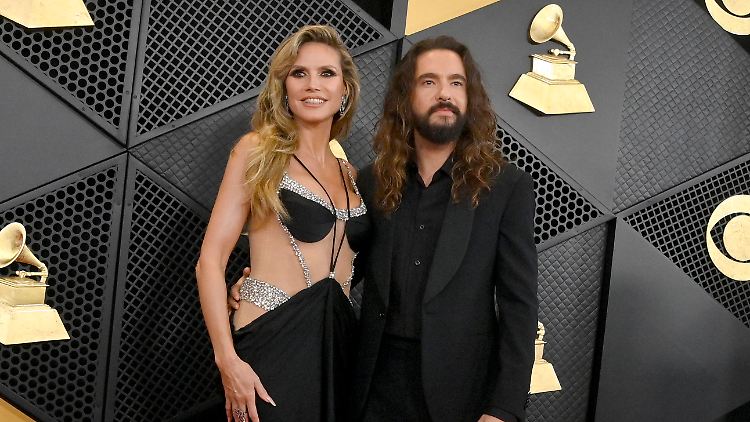 Heidi Klum und ihren Mann Tom Kaulitz bei den Grammys: Sie trennen 16 Jahre Altersunterschied.