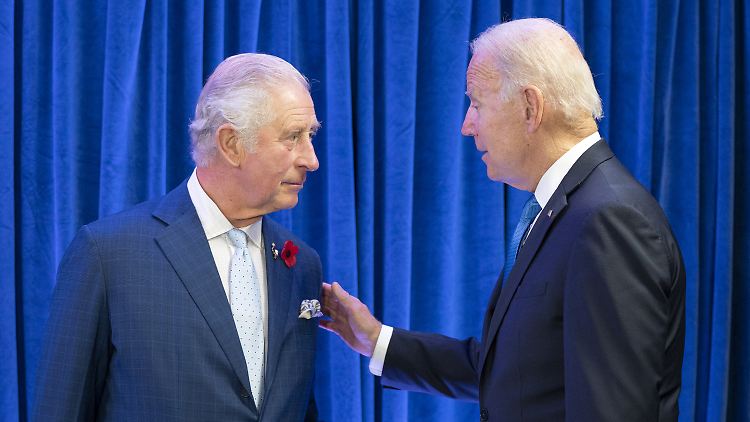 "Ich mache mir Sorgen": US-Präsident Biden will bald mit Charles sprechen. (Archivbild vom November 2021) 