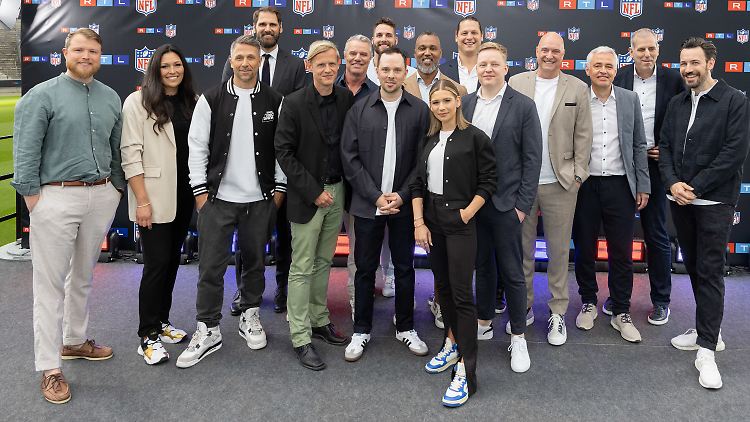 Das RTL-Team für die NFL-Übertragungen.