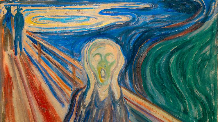 Kennt jeder: "Der Schrei" von Edvard Munch - entstanden aus existenzieller Angst.