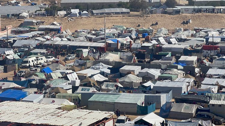Flüchtlingslager in Rafah