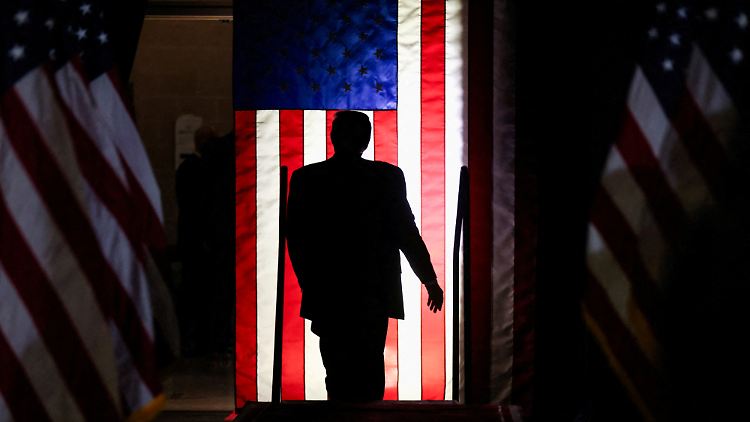 Trump bei einem Wahlkampfauftritt in South Carolina.
