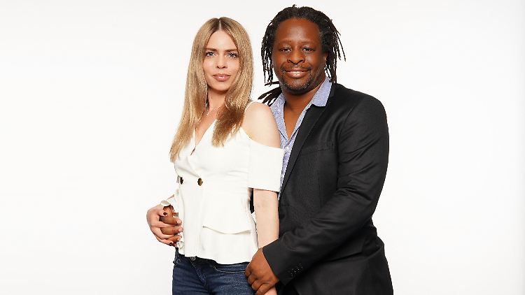 Seit dem Wochenende Mann und Frau: Mola Adebisi und Adelina Zilai.