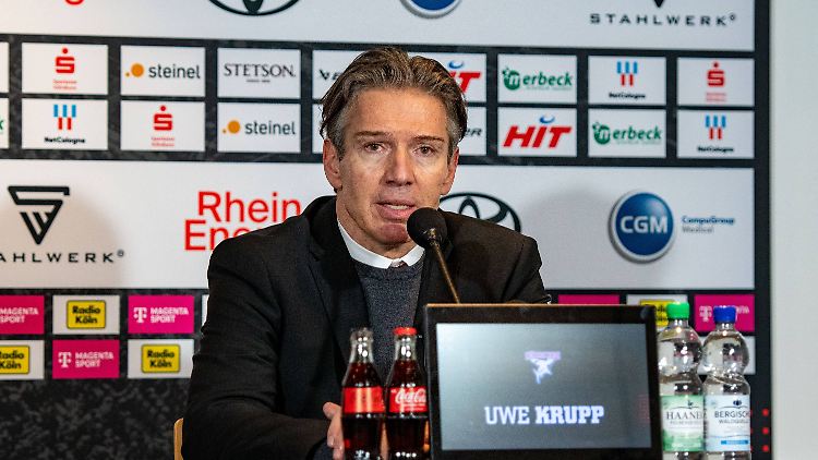 Uwe Krupp war nach der Pleite alles andere als gut drauf.