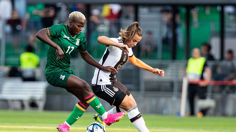 Rachael Kundananji spielte stark gegen das DFB-Team.