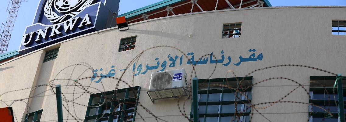 Das Hauptquartier der United Nations Relief and Works Agency (UNRWA) in Gaza-Stadt.