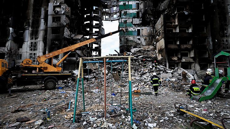Ganze Landstriche in der Ukraine sind nur noch Trümmerwüsten.