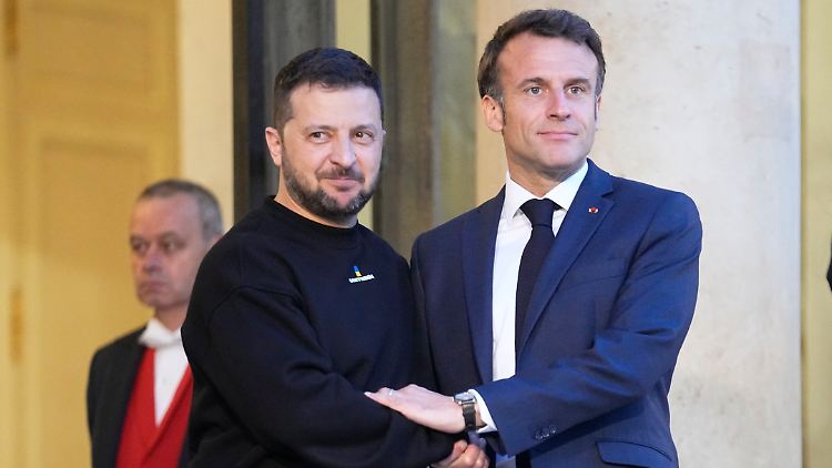 Selenskyj war bereits zweimal im Élysée-Palast zu Gast seit Beginn des russischen Angriffskrieges.