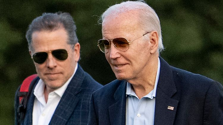 Joe und Hunter (l.) Biden standen wegen angeblicher Verstrickungen zu einem ukrainischen Gasversorger im Kreuzfeuer. 