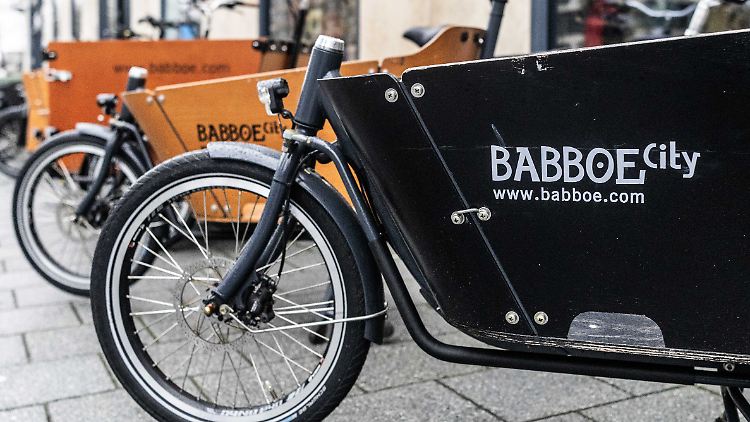 Auch in deutschen Großstädten gehören die Lastenräder von Babboe zum Stadtbild.
