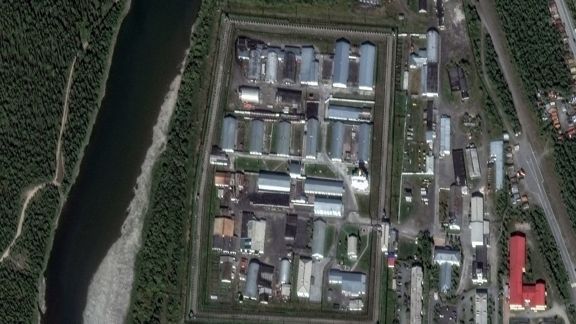 Satellitenfotos vom Straflager IK-3, Nawalnys letztem Aufenthaltsort.