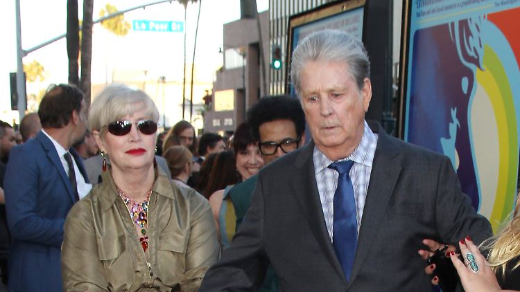 Brian Wilson mit Ehefrau Melinda 2015 in Beverly Hills.