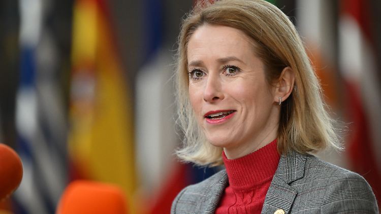 Die estnische Regierungschefin Kaja Kallas - hier auf einem EU-Gipfel vor drei Wochen.