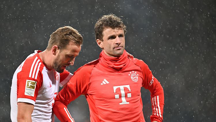 Müller ist sichtlich unzufrieden.