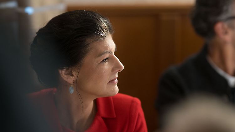 Sahra Wagenknecht erhofft sich viele Prozente in den Ost-Bundesländern.