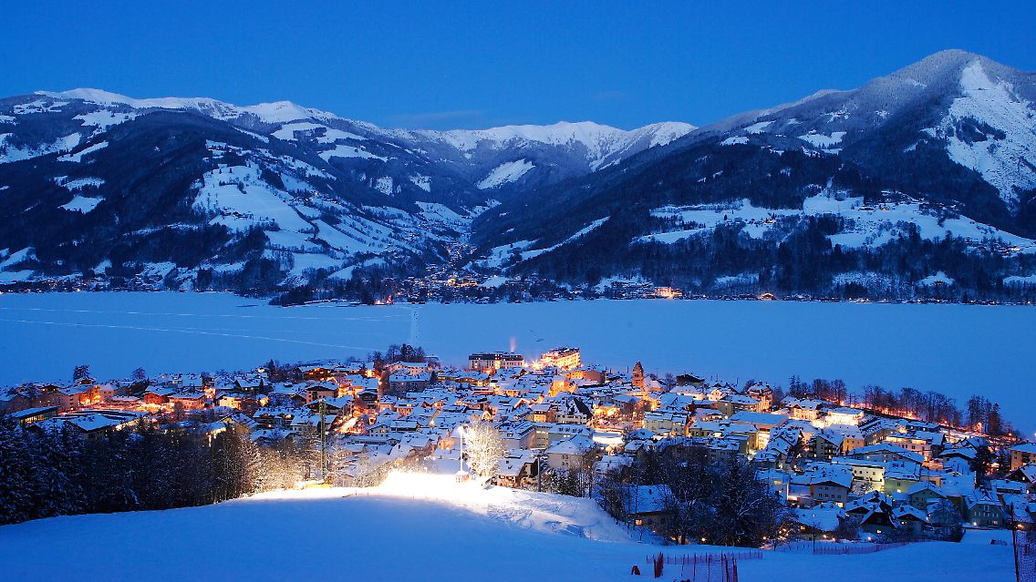 Mondänes Winterziel: Zell am See gehört zu den wichtigsten Skiorten im Westen des Salzburger Landes.
