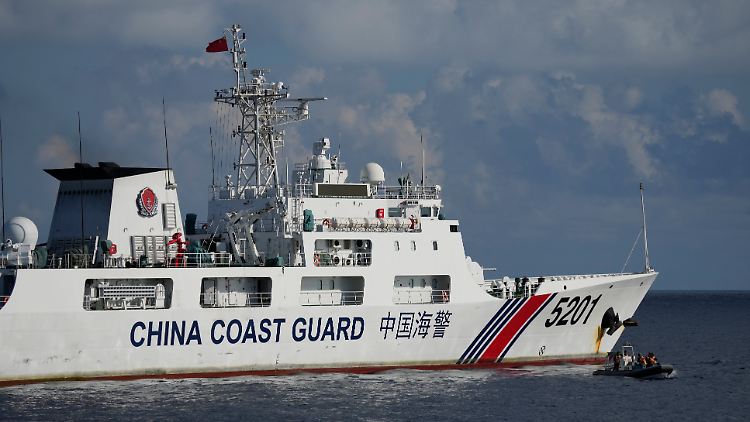 Nach dem Vorfall mit zwei toten chinesischen Seeleuten patrouilliert Chinas Küstenwache verstärkt in der Meerenge zu Taiwan. 